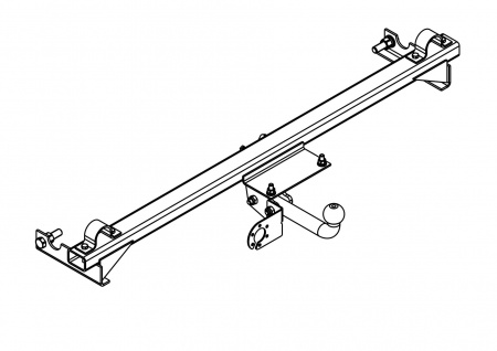 Фаркоп VAZ-31 для LADA 4x4, 2121, 21213, 21214, 2131 (оборудованные ГБО) 1977-, Автос, нагрузка 800/50 кг. БЕЗ подрезки бампера от магазина ФаркопРос